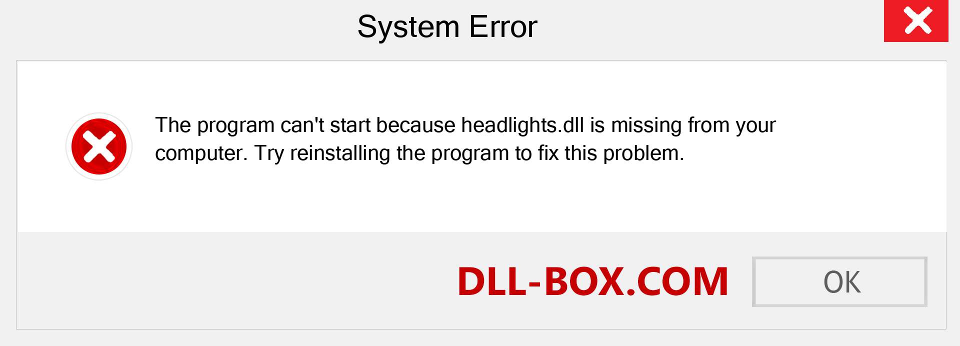  headlights.dll file is missing?. Download for Windows 7, 8, 10 - Fix  headlights dll Missing Error on Windows, photos, images